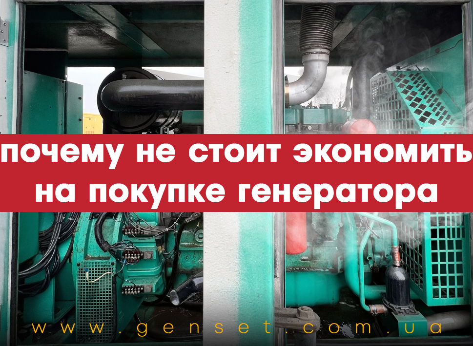 Почему дешевый генератор – не всегда экономия
