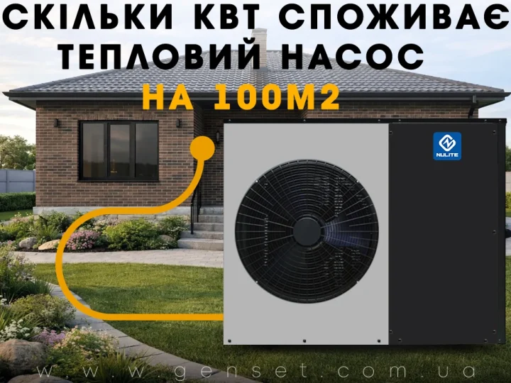 Сколько электроэнергии потребляет тепловой насос на 100 м²