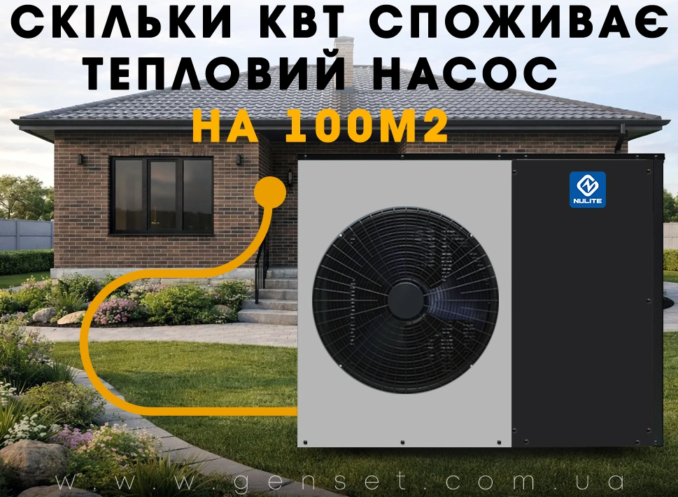 Сколько электроэнергии потребляет тепловой насос на 100 м²